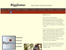 Tablet Screenshot of biggiismus.de